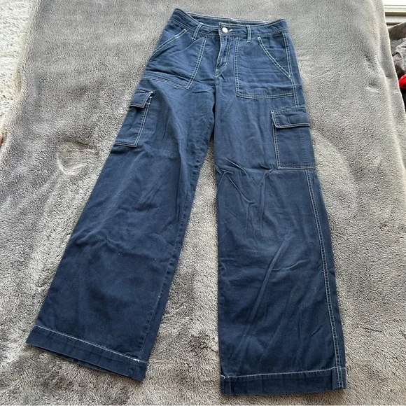 Navy cargo pants - Picture 2 of 6